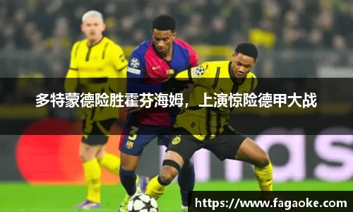 多特蒙德险胜霍芬海姆，上演惊险德甲大战