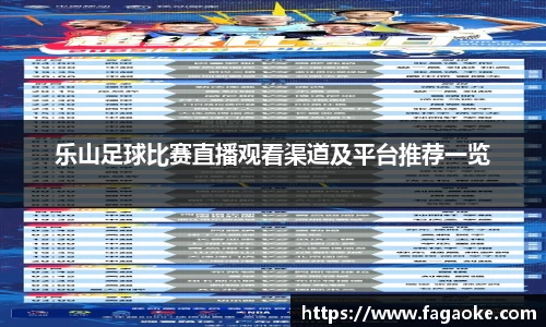 乐山足球比赛直播观看渠道及平台推荐一览
